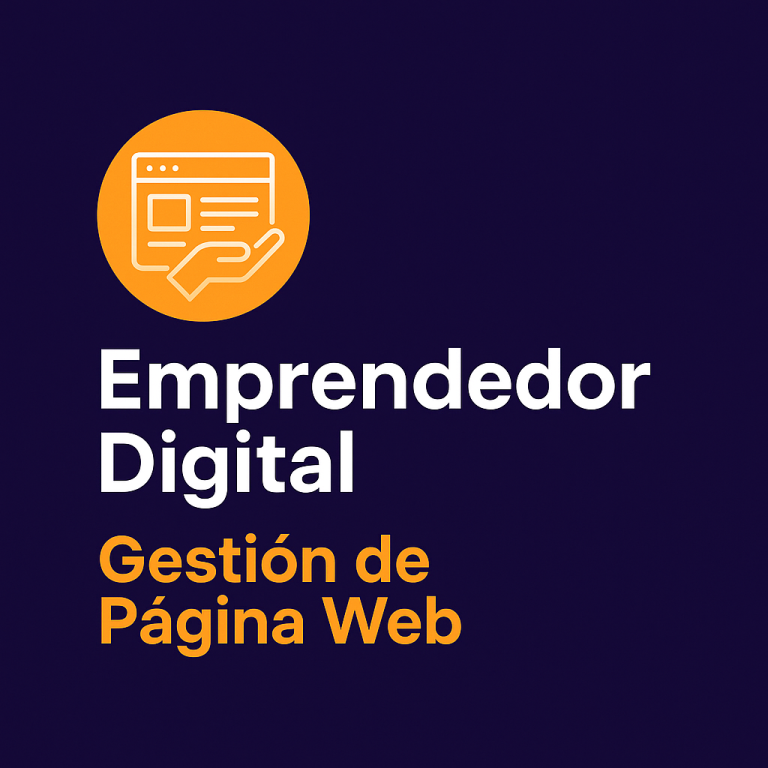 Emprendedor Digital: Gestión de Página Web